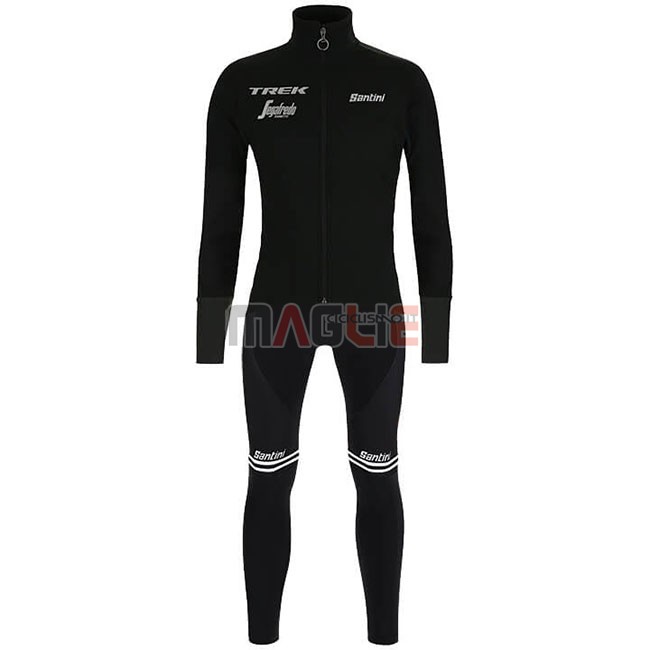 Maglia Trek Segafredo Manica Lunga 2019 Nero